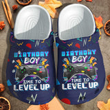 Birthday Boy Level Up Custom Shoes Gift For Boy- Gaming Boys Outdoor Shoes Gift For Birthday