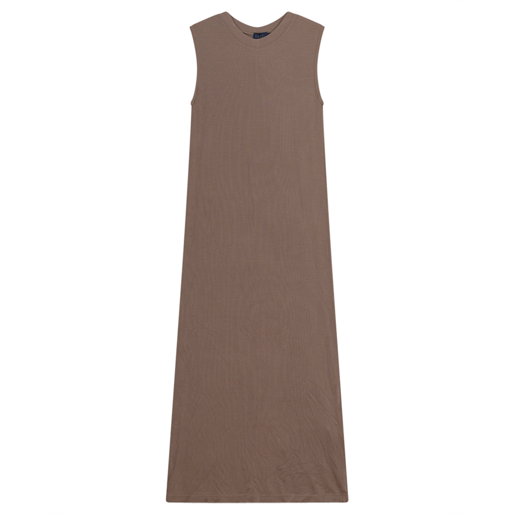 Ribbed Dress - Beige - Ladies