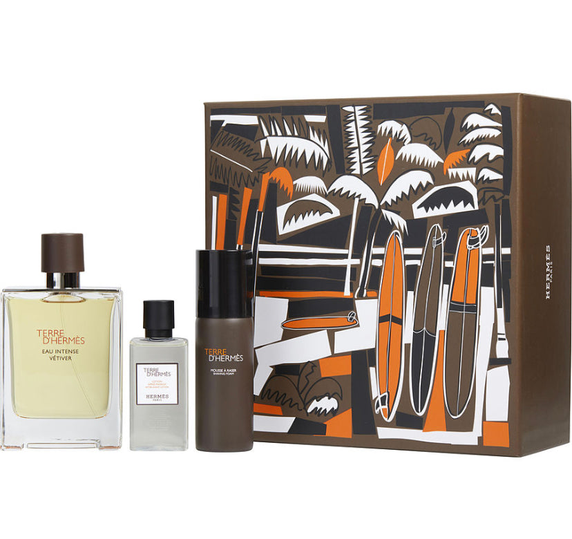 hermes eau intense vetiver gift set