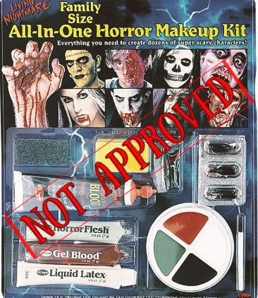 Photo of family size horror makeup kit