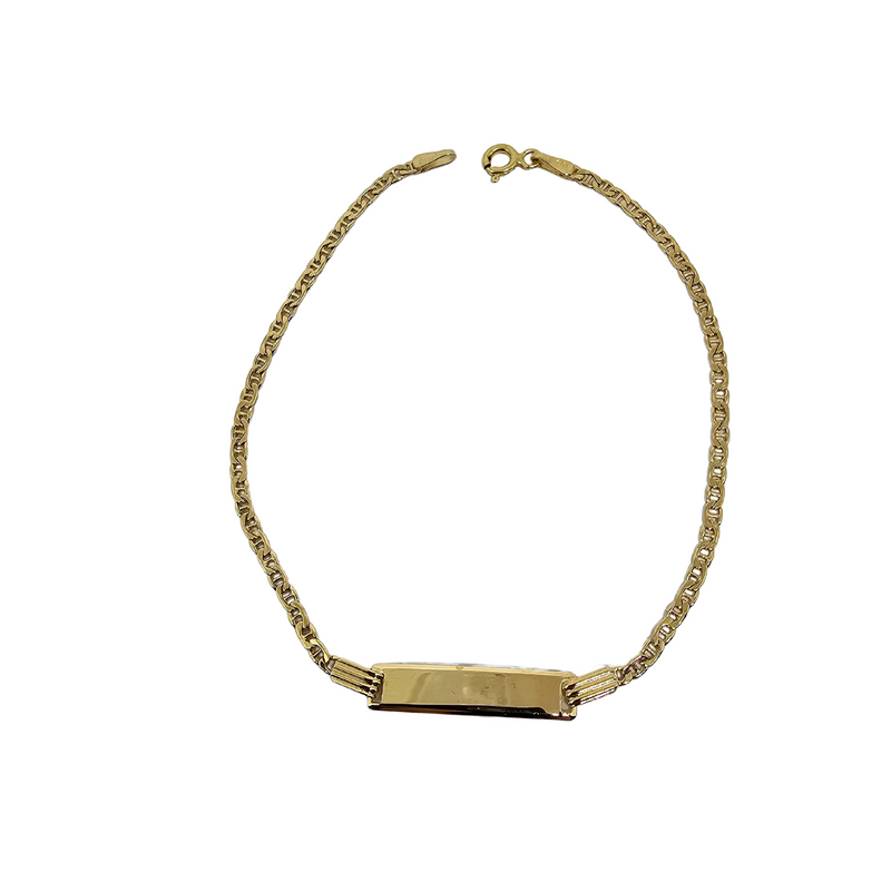 14k Yellow gold Mariner Baby Bracelet