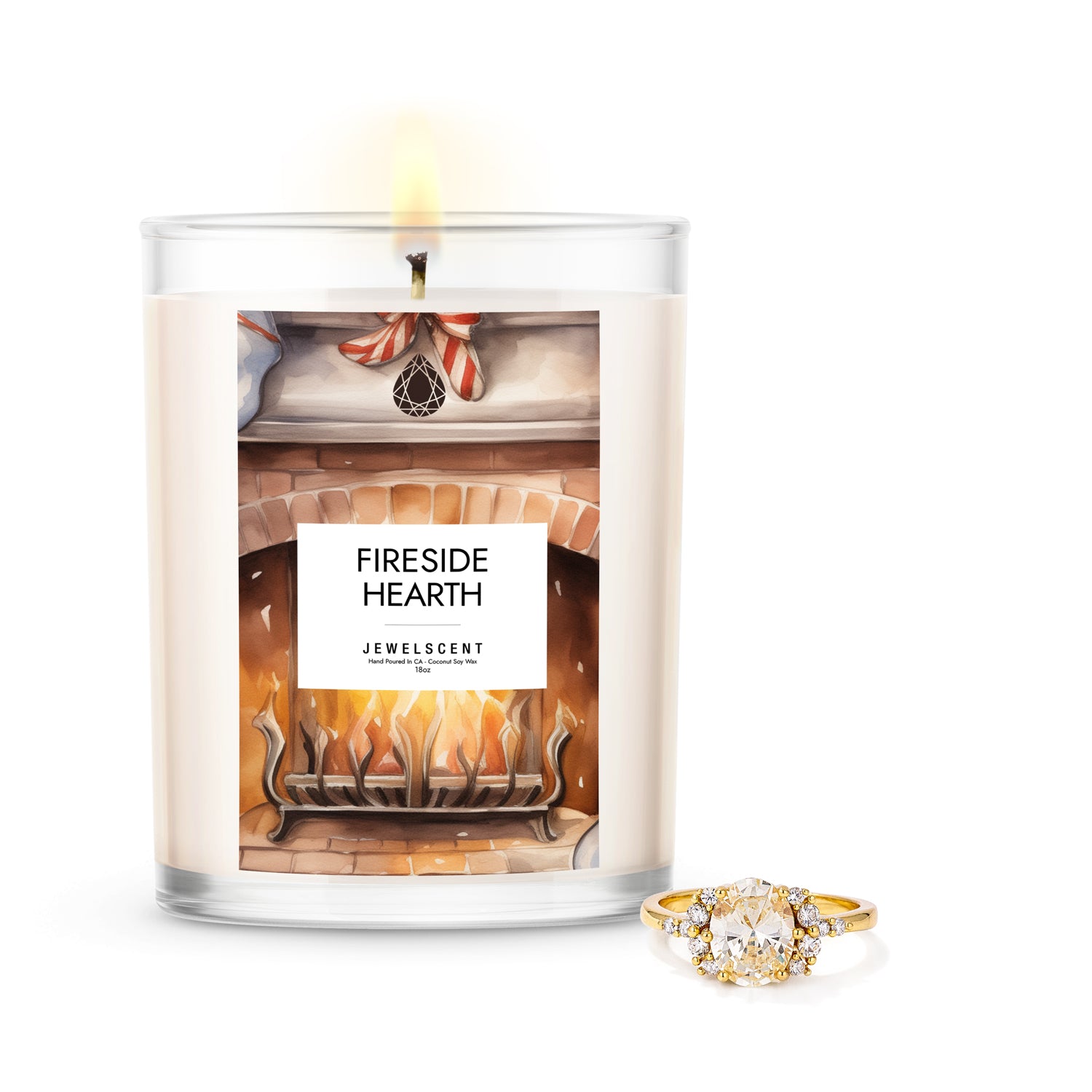 Image of Fireside Hearth 18oz Home Jewelry Candle