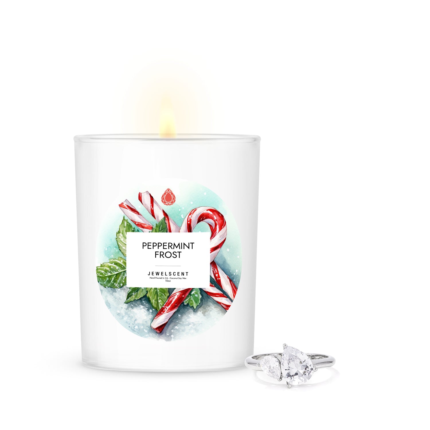 Image of Peppermint Frost Signature Jewelry 10oz Candle