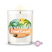 Island Coconut 18oz Home Jewelry Candle