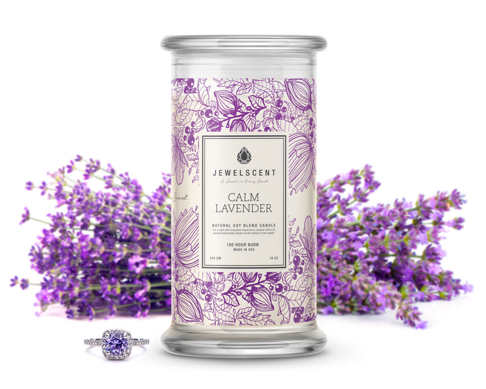 Image of Calm Lavender Classic Jewelry 16oz Candle