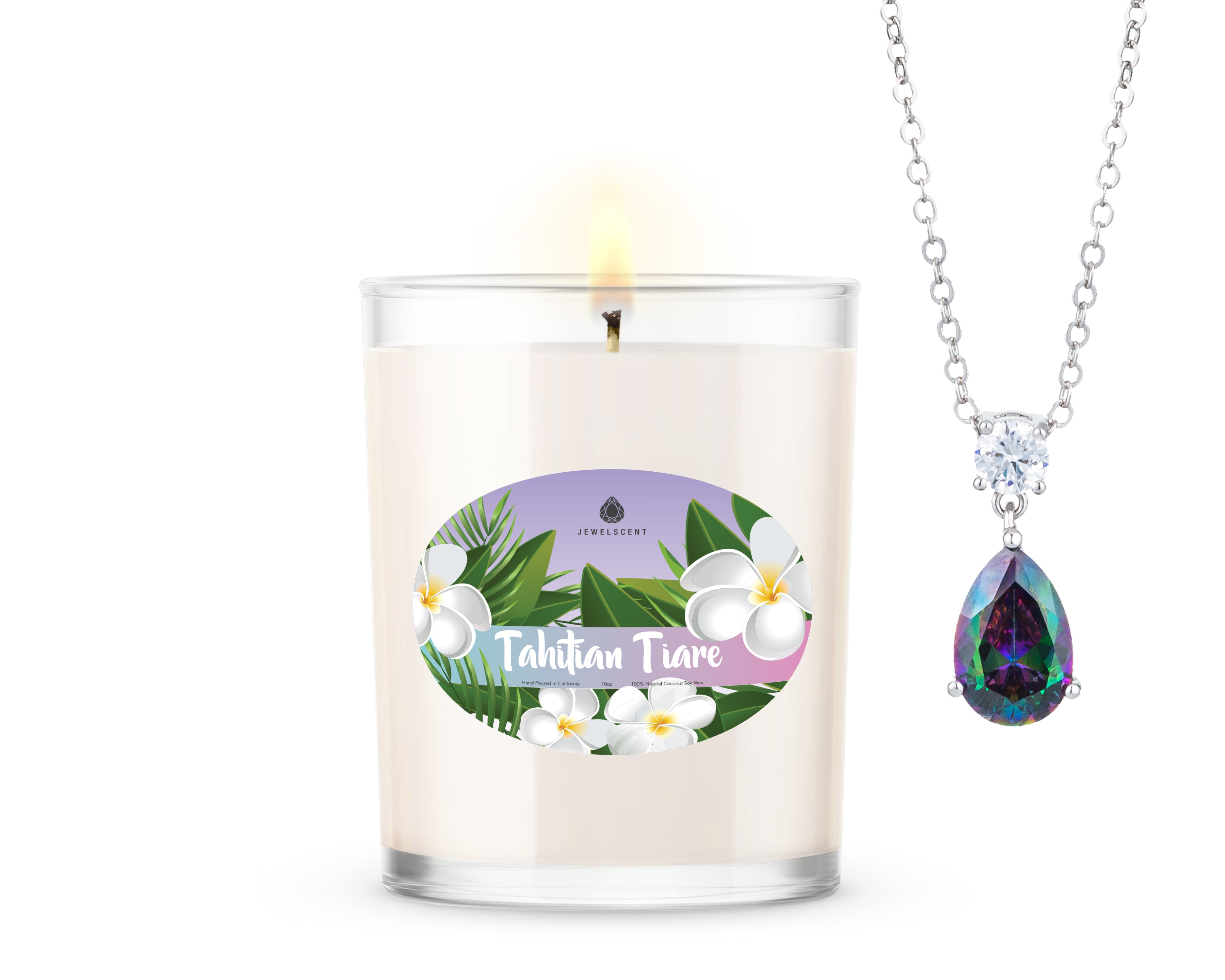 Image of Tahitian Tiare Signature Jewelry 10oz Necklace Candle