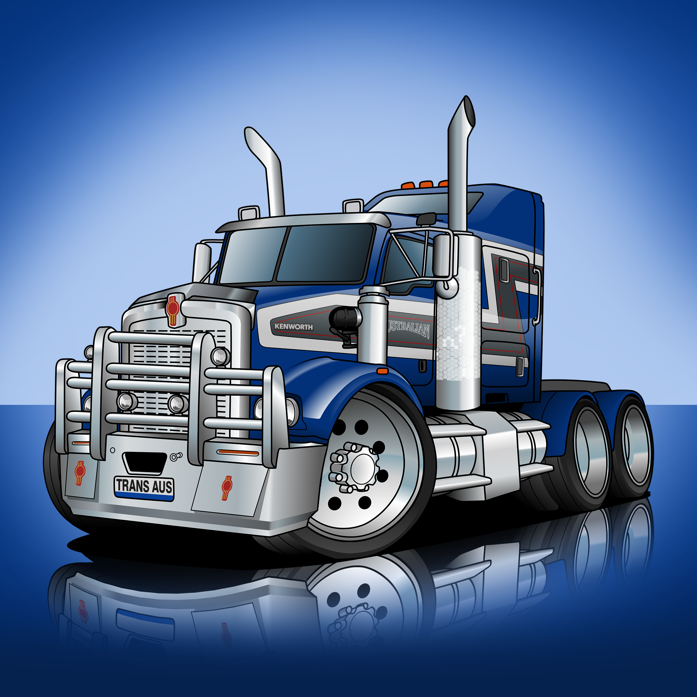 custom peterbilt drawings