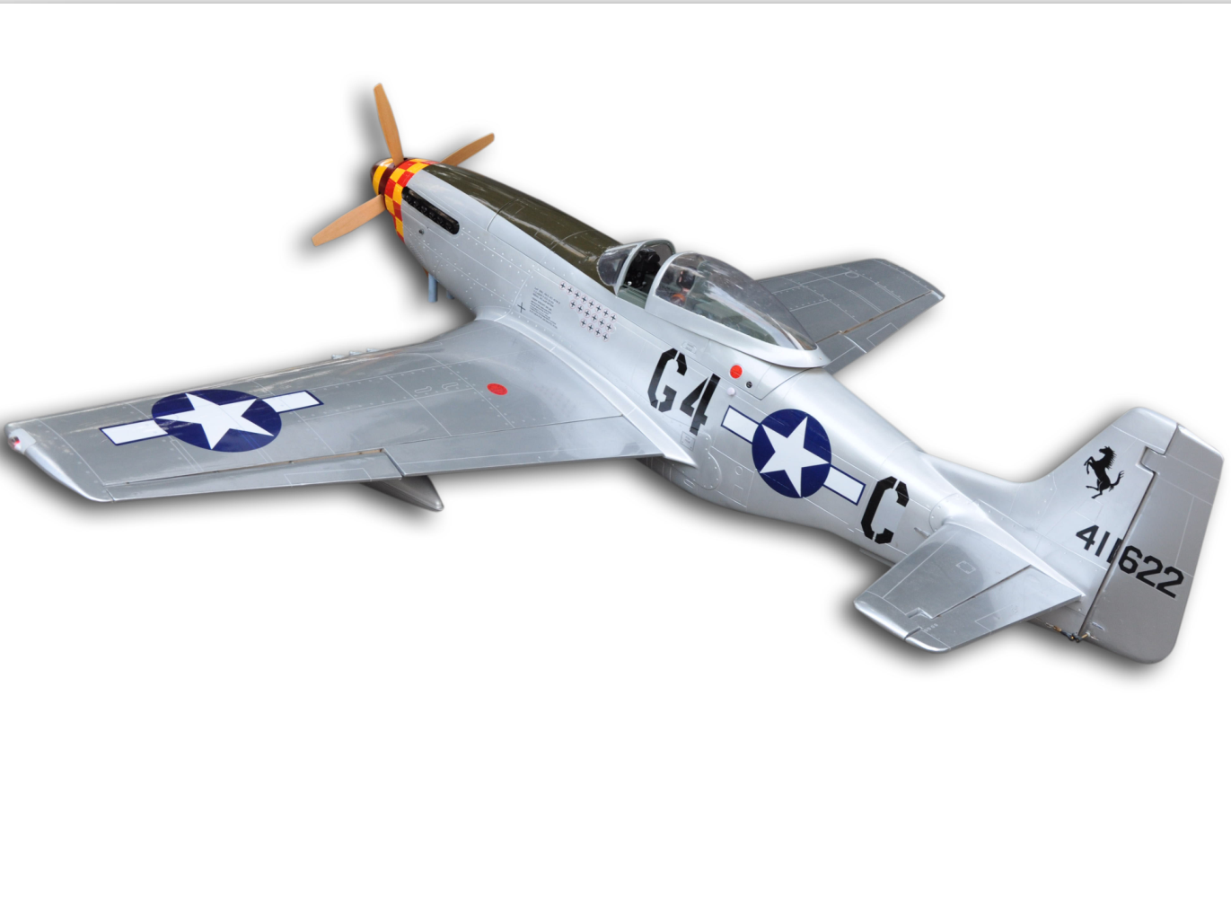 P-51 Mustang 20cc 68"/1730mm Balsa Wood Gas Airplane Model Scale Plane