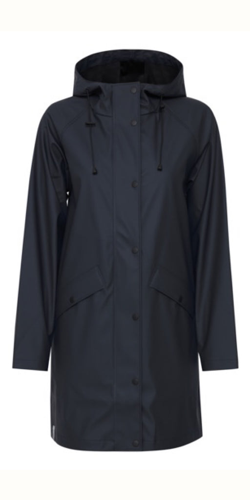 ICHI TAZI Raincoat in Navy – TheSecretCloset.Boutique