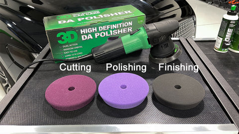 Scratch Removal and Buffing using the 3D Dual Action Polisher and 3D One 