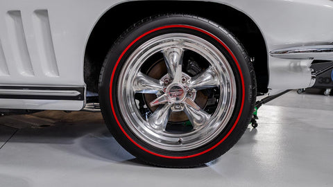 clean and polished car tire