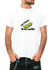 TRICOU BUMBAC ALBNEGRU ''CUCUMBER''