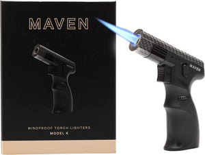 Maven torch lighter Black with Carbon Fiber
