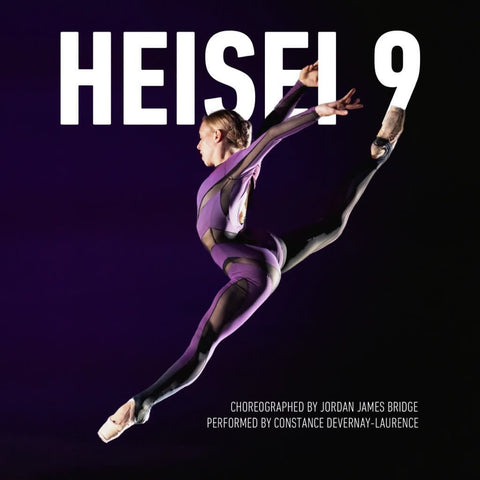 dancer constance devernay-laurence performing Heisei 9 by Jordan james bridge at teh lantern theatre. she is wearing a purple catsuit and leapeing in the air
