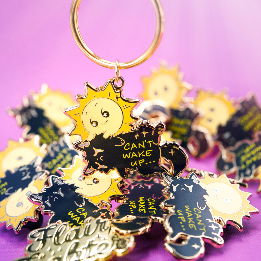 WFLW* Sun & Moon Enamel Keychain