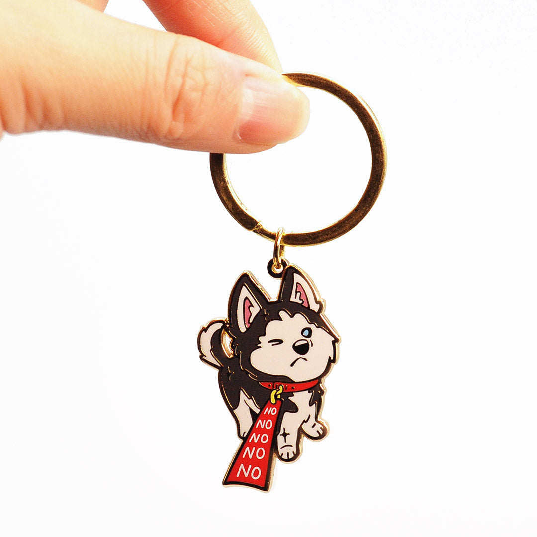 husky the toughest name intools keychain