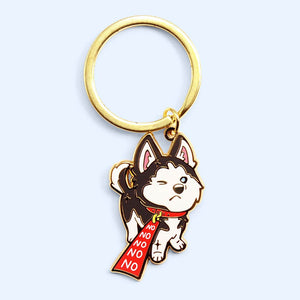 husky the toughest name intools keychain