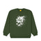 Dime MTL SP22 Olive Green Cotton Mystic Logo Pullover Crewneck