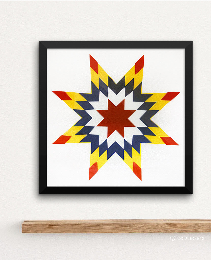 Quilted Star Art Print – Rob and Bob