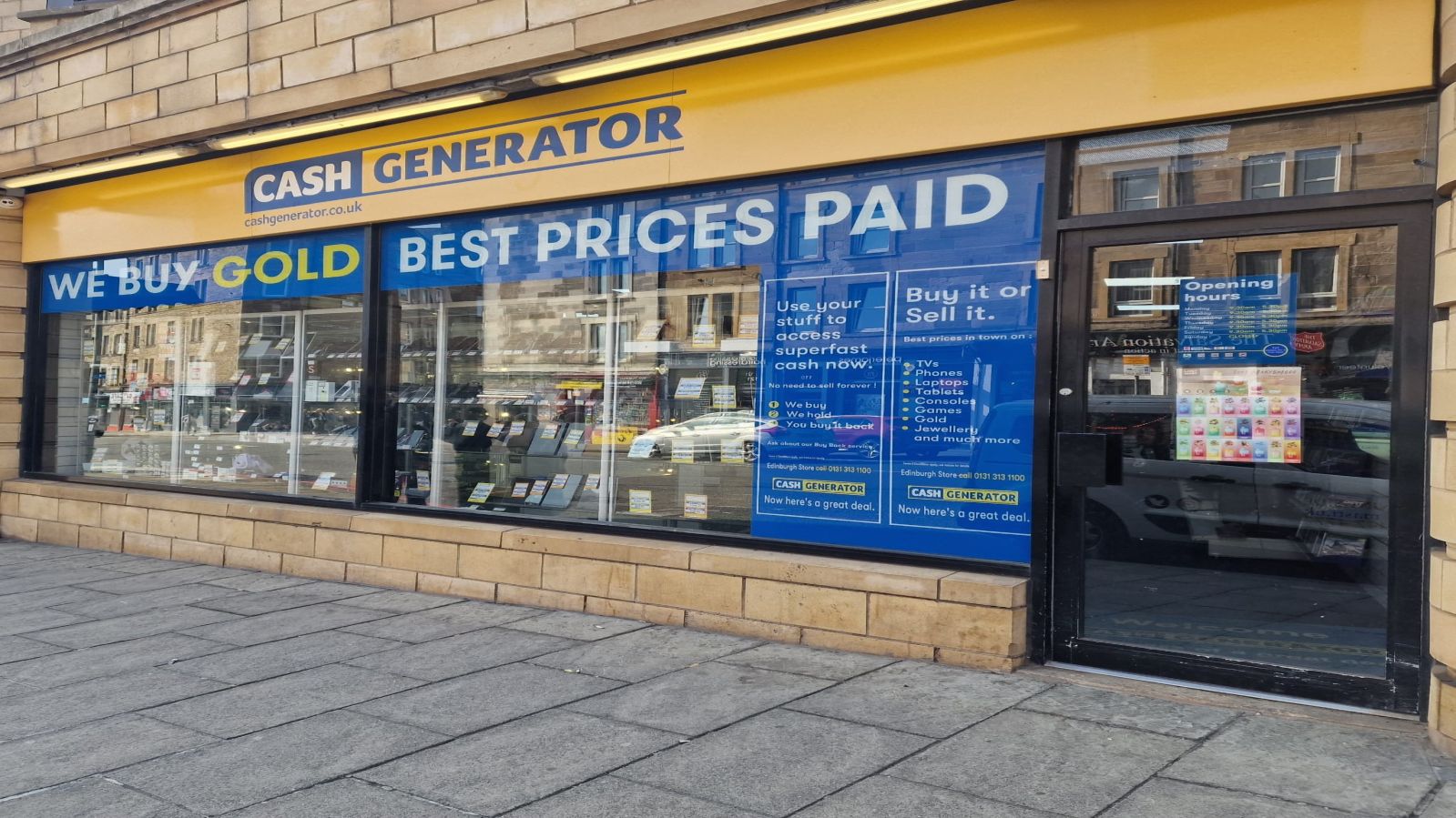 Cash Generator Edinburgh