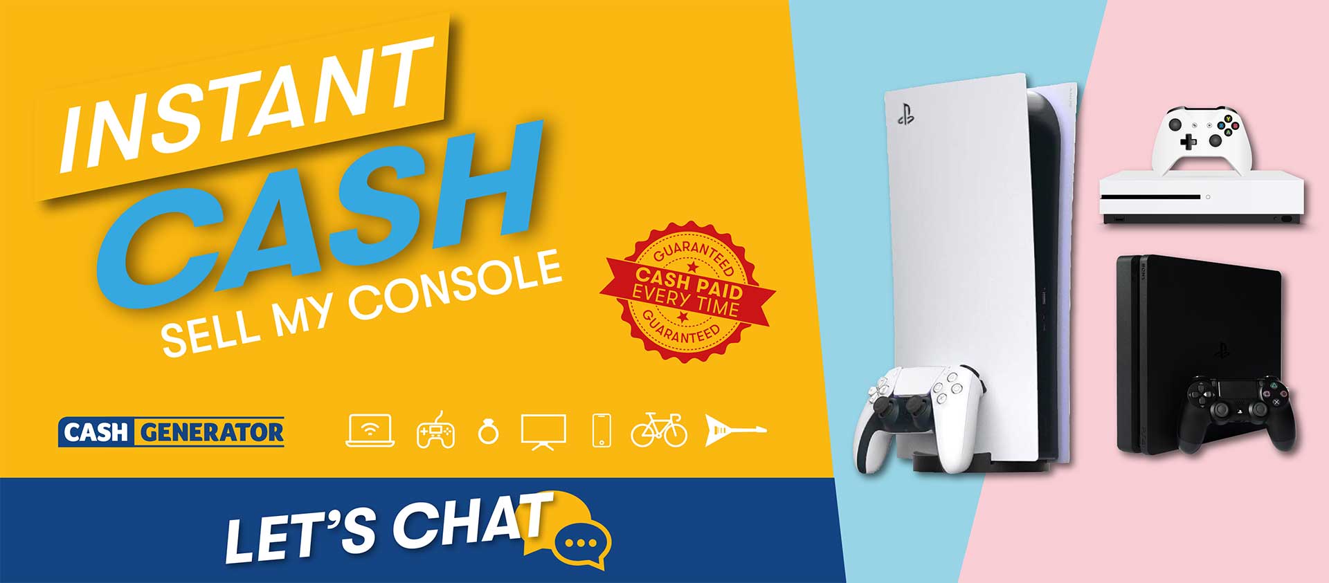 Sell my console for cash in Hinckley