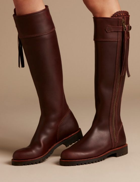 long boots with tassels