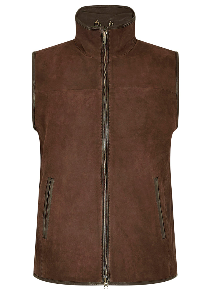 Dunhill Leather Gilet - Walnut - Landmark product image