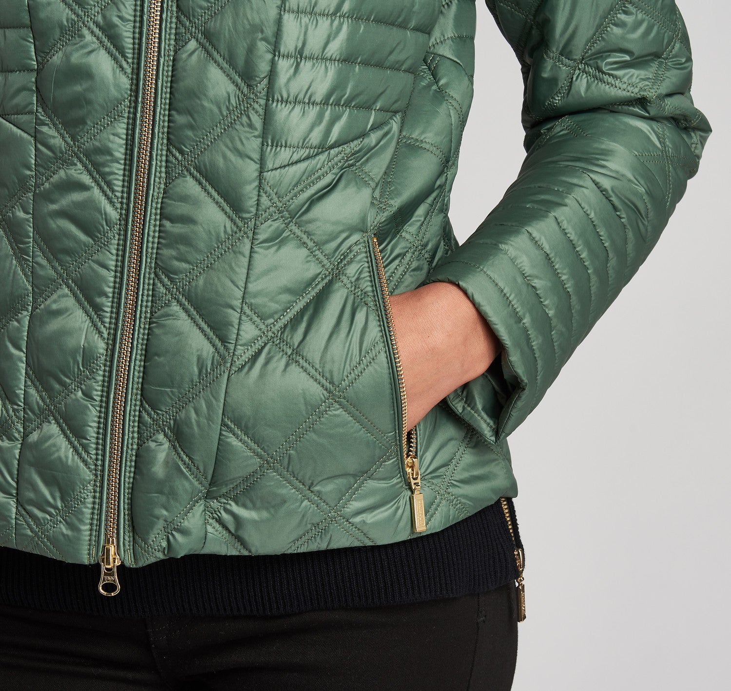 barbour shipper quilted jacket green