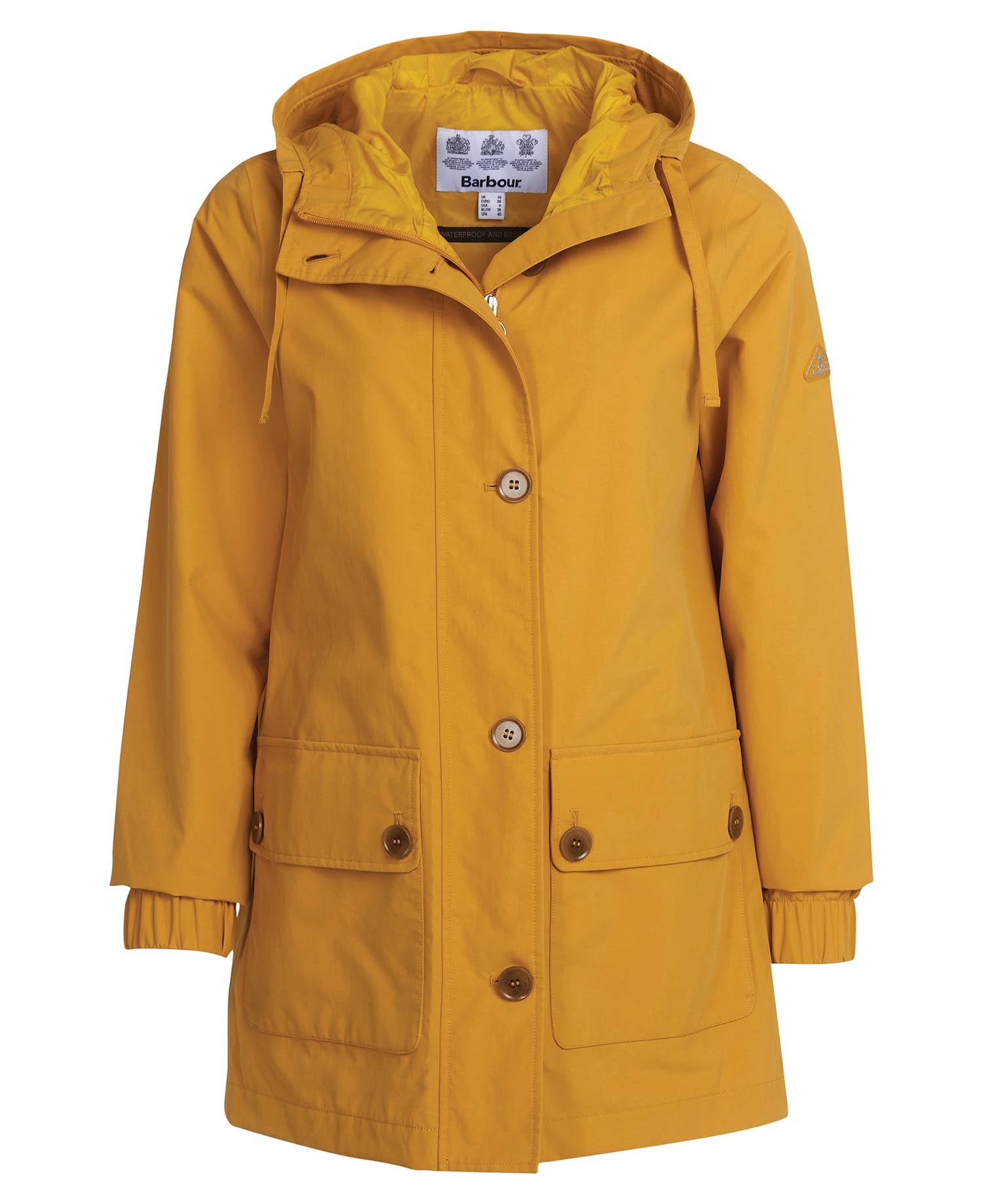 barbour yellow coat