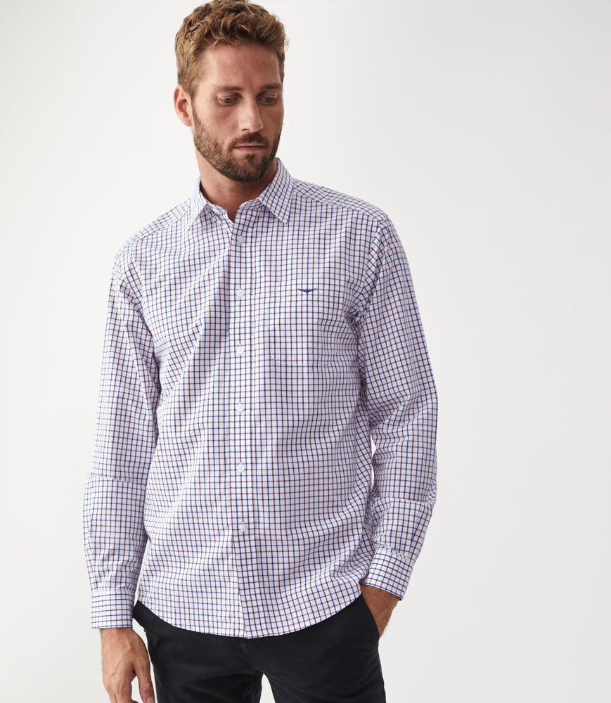 RM Williams 'Collins Oxford' Long Sleeve Shirt 