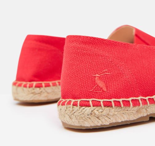 red espadrille shoes