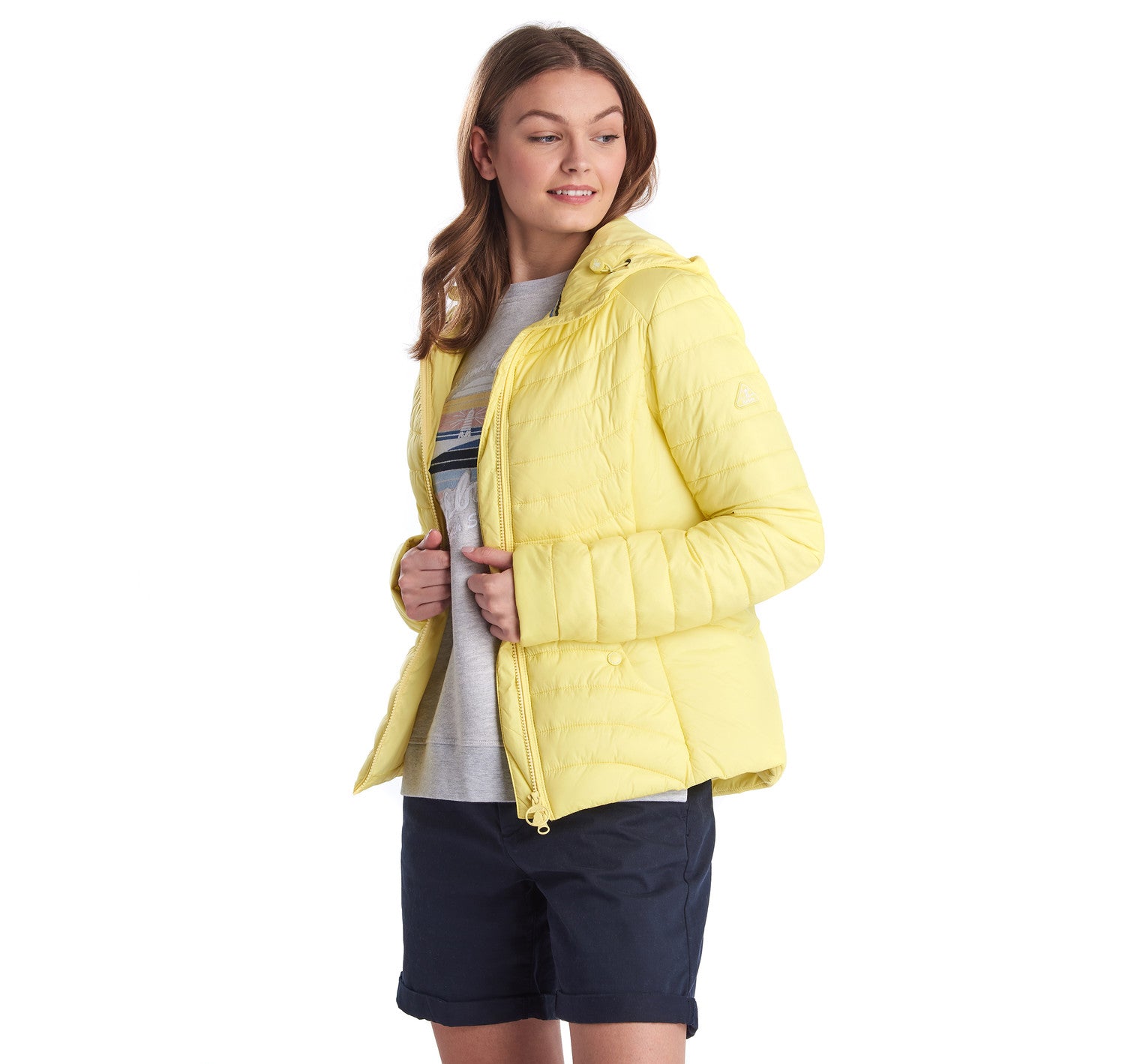 barbour jacket yellow womens