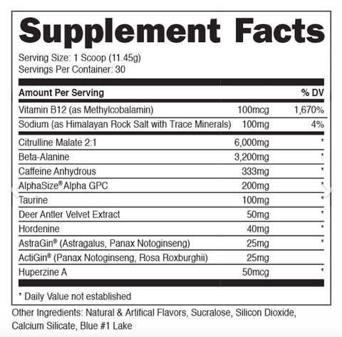 6 day Bucked up pre workout nutrition facts for Simple