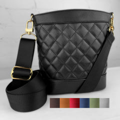 Luxury nylon straps for purses and handbags while traveling.