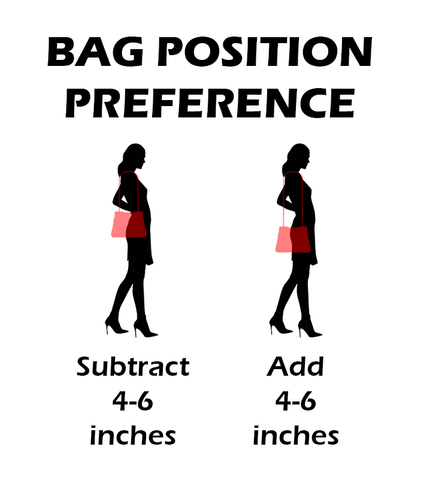 Graphic showing how personal preferences can impact strap length.