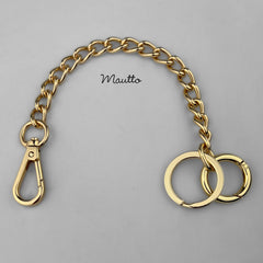 Luxury chain key tether accessory.