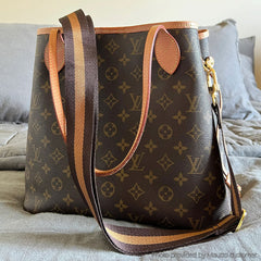 LV tote with accessory shoulder strap by Mautto.