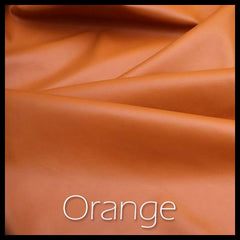 Orange leather swatch.