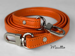 Orange leather strap for Halloween and SF Giants purses or handbags.