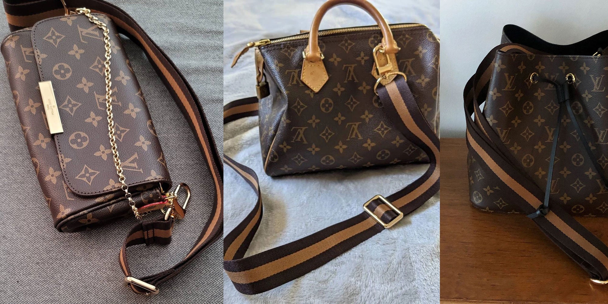 Photos of popular LV straps.