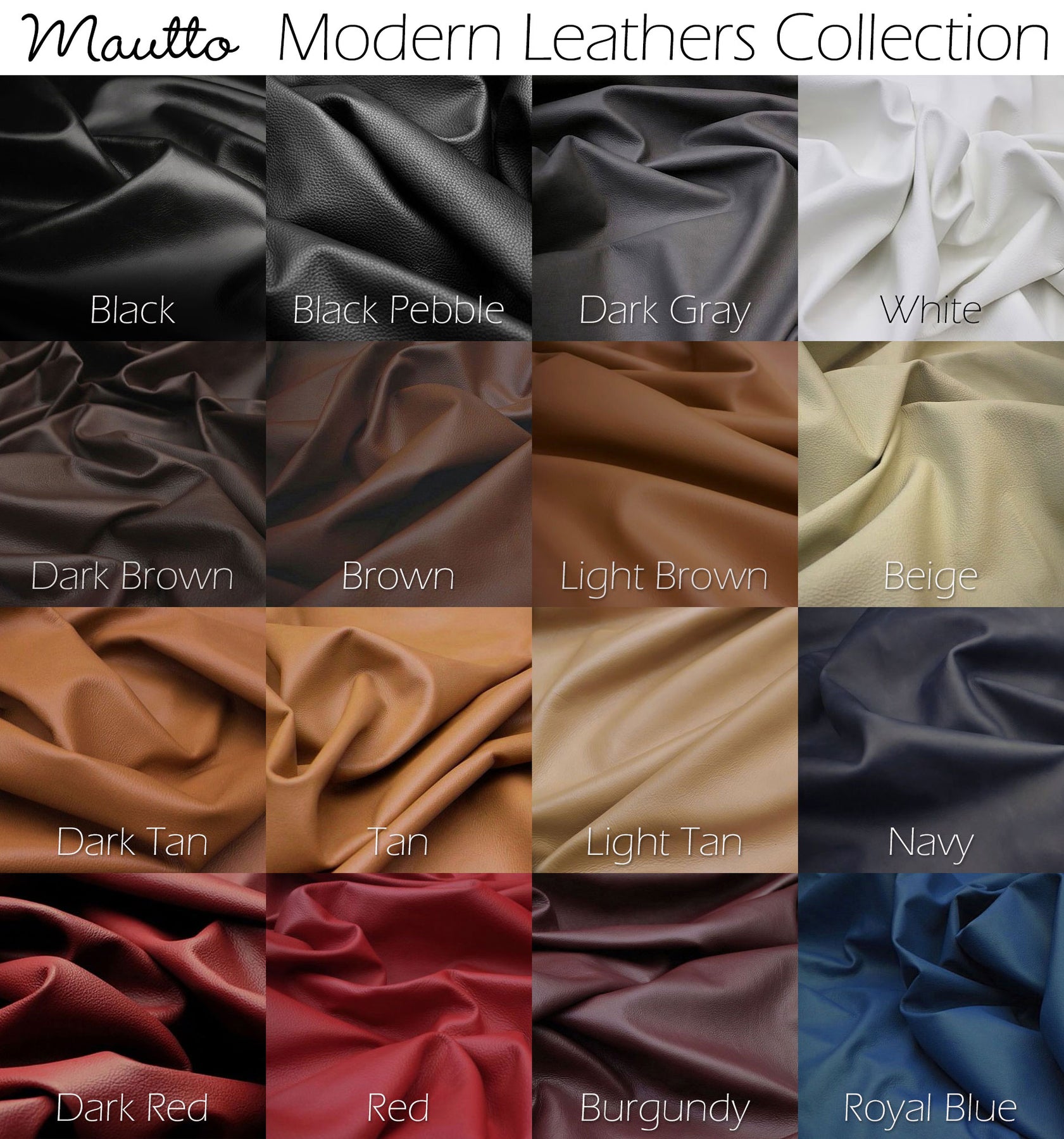 Mautto Modern Leather Colors Collection.