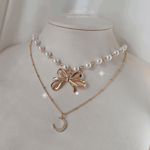 The Ethereal Moon Angel Layered Necklace – aimelbie
