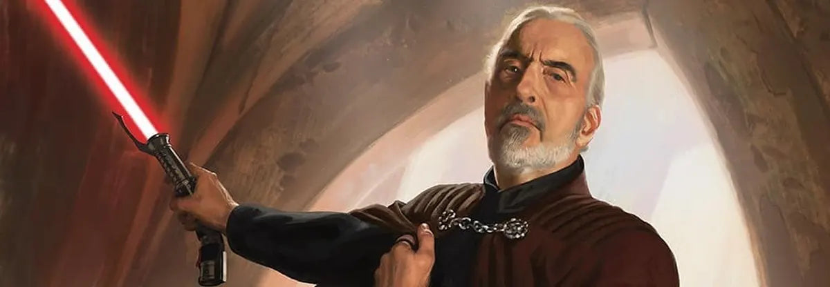 Comte Dooku avec son sabre laser