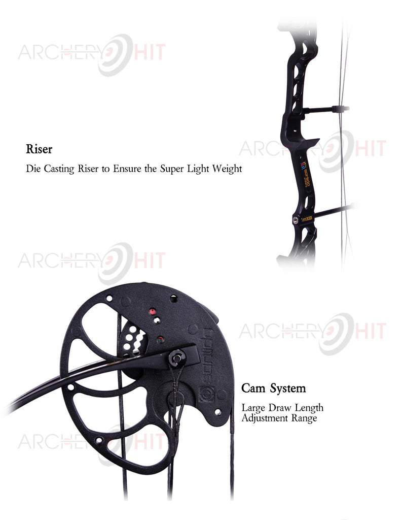 hero compound bow information on cam system and riser