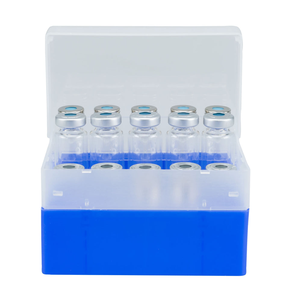 702504 - 50 position pp vial rack for all vials with a diameter of 15 mm  max