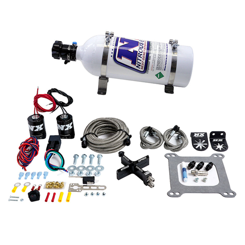 Nitrous Express 4150 Covert Crossbar Plate System Pro Power 100-500HP (5lb Bottle)