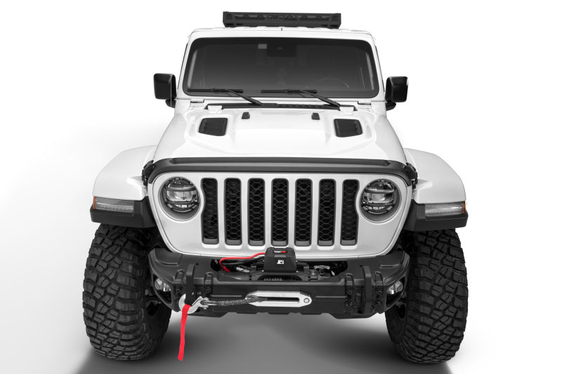 バグシールド 2018年以上のJeep Wrangler Textured Low AVS 2dr Hood Profile II II テクスチャロープロファイルフードsのAVS 2018 4dr 2DR S Jeep JL Aeroskin for 4DR