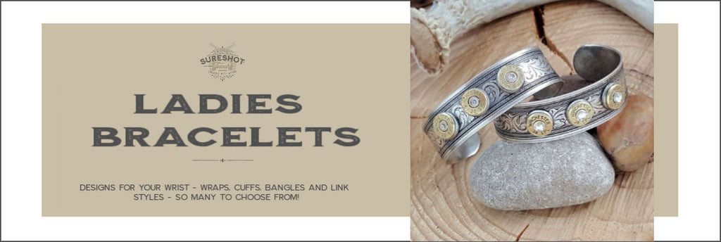 Ladies Bullet Bracelets - Ladies Shotshell Bracelets - SureShot Jewelry