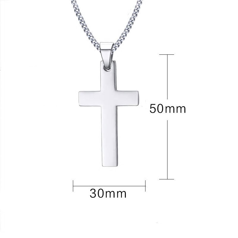Stainless Steel Jesus Cross Necklace - Various
