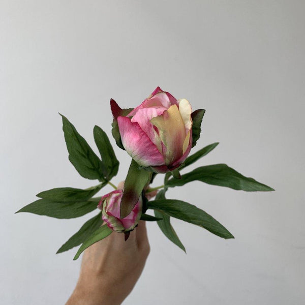 Real Feel Hot Pink Faux Peony Bud – Berrys and Grey
